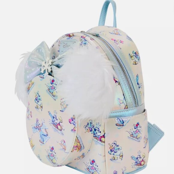 Mickey & Friends Winter Wonderland Mini Backpack With Ear Headband